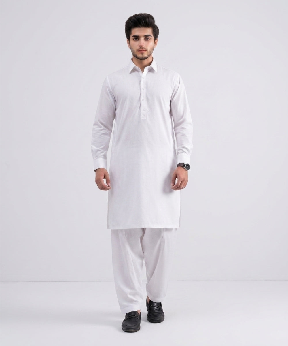 White Cotton Suit