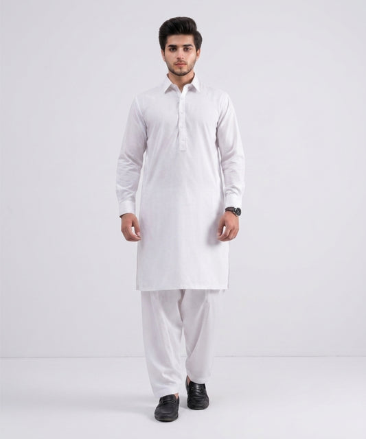 White Cotton Suit