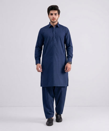 Blue Cotton Suit