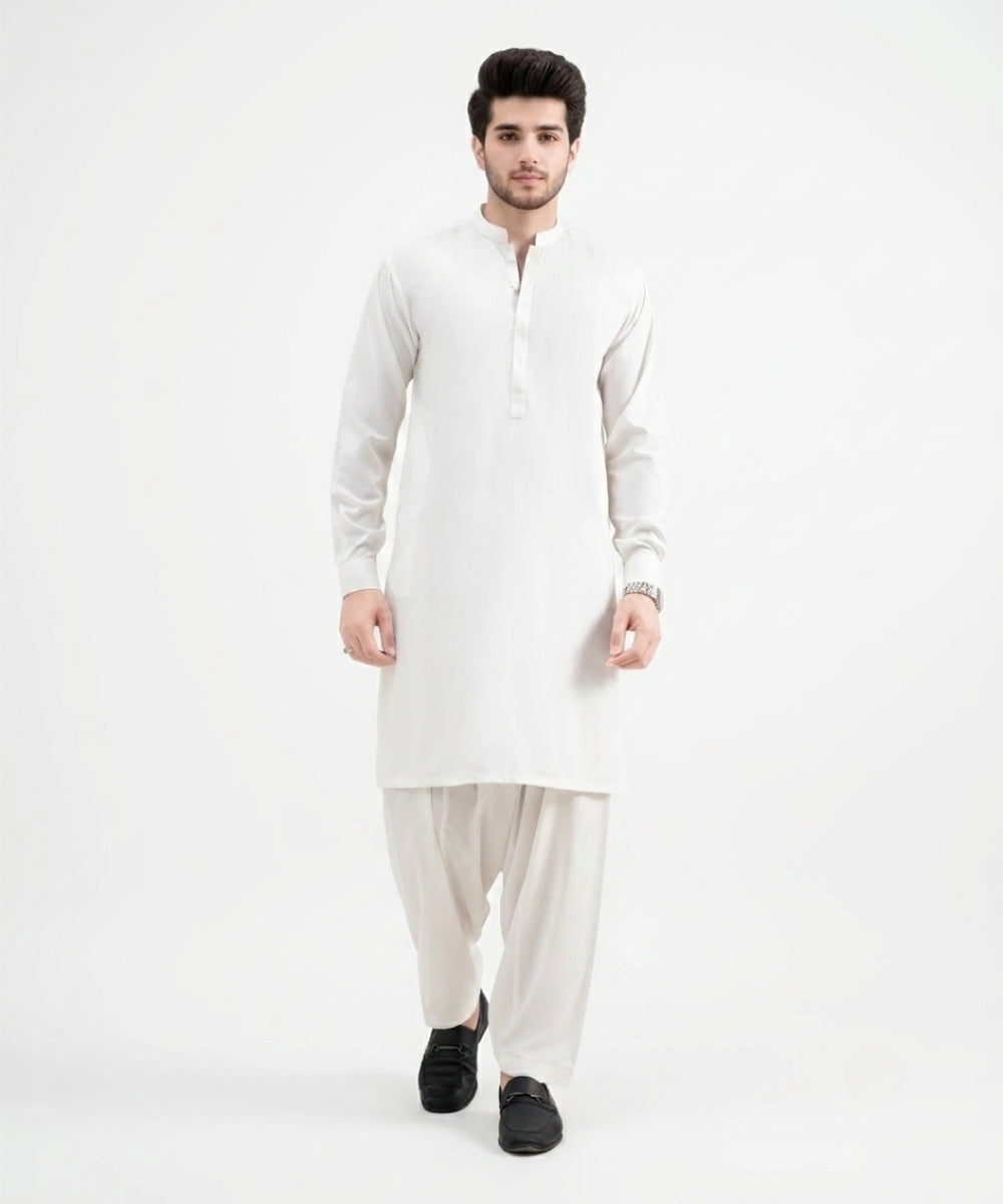 Off White Wash and Wear Suit