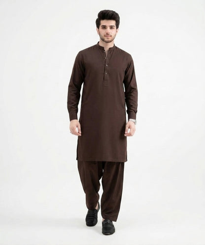 Dark Brown Wash and Wear Suit