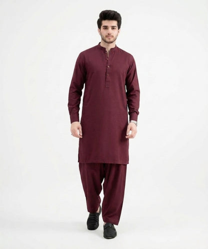 Maroon Wash and Wear Suit