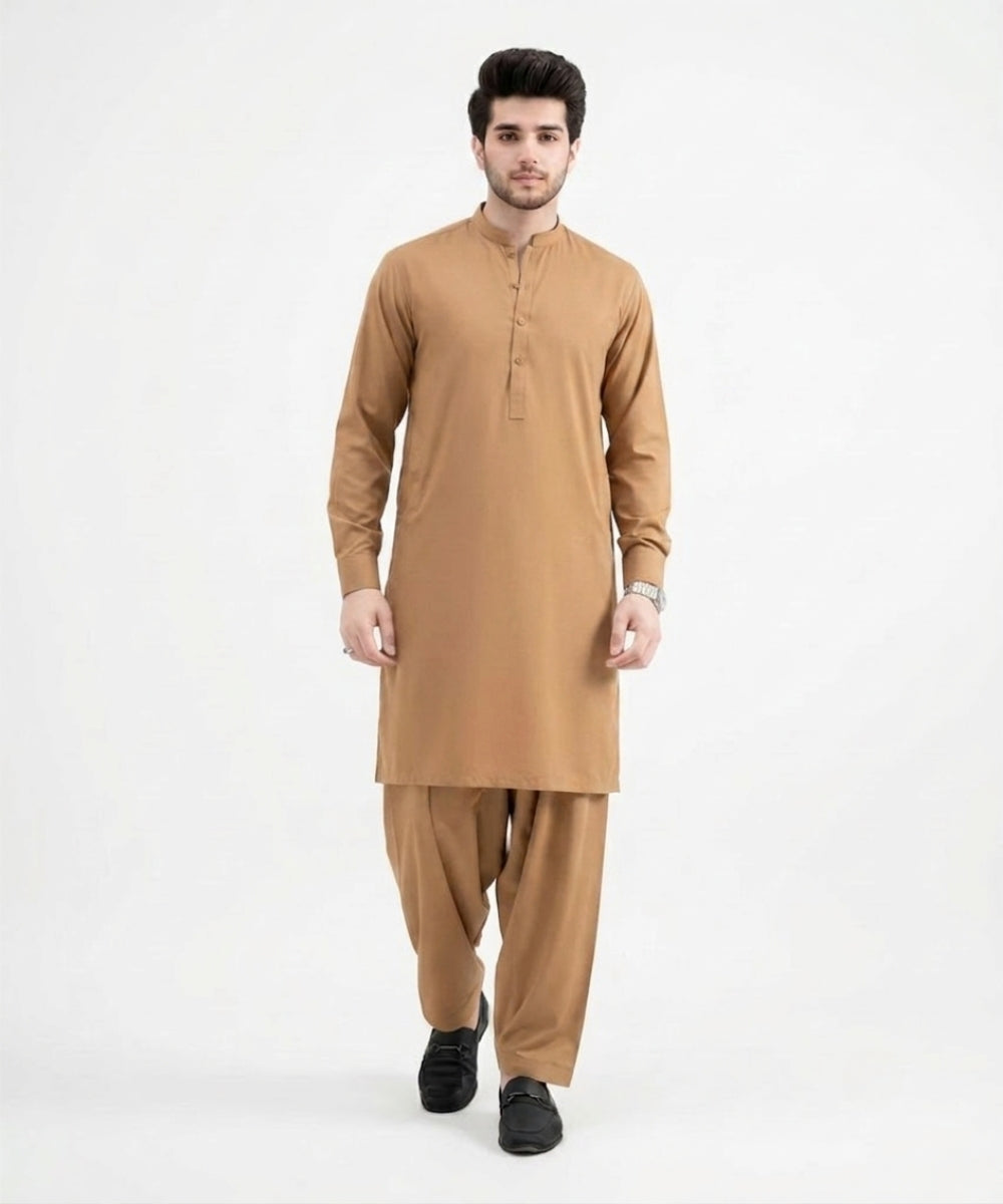 Light Brown Wash and Wear Suit