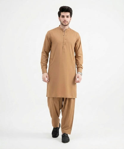 Light Brown Wash and Wear Suit